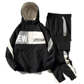 Tracksuits Set  Men Autumn Sportswear Suit Hooded Jacket Sweatshirt+Pant Patchwork Hip Hop Streetwear 2 PCS Men Clothing