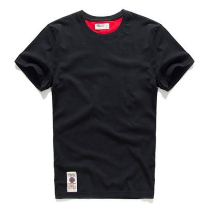 Men's T-shirt Cotton Solid Color t shirt Men Causal O-neck Basic Tshirt Male High Quality Classical Tops
