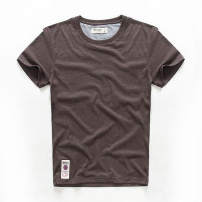 Men's T-shirt Cotton Solid Color t shirt Men Causal O-neck Basic Tshirt Male High Quality Classical Tops