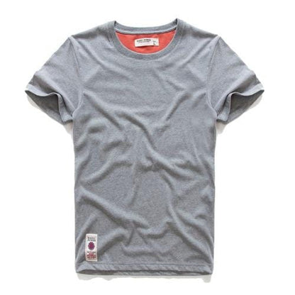 Men's T-shirt Cotton Solid Color t shirt Men Causal O-neck Basic Tshirt Male High Quality Classical Tops