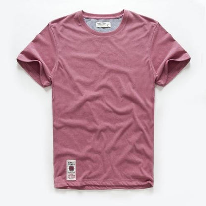 Men's T-shirt Cotton Solid Color t shirt Men Causal O-neck Basic Tshirt Male High Quality Classical Tops