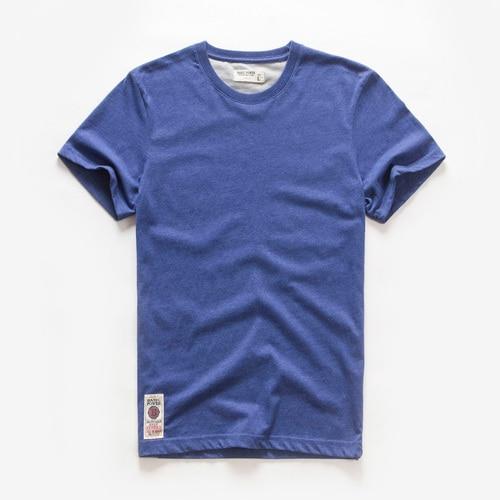 Men's T-shirt Cotton Solid Color t shirt Men Causal O-neck Basic Tshirt Male High Quality Classical Tops