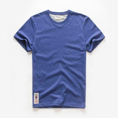 Men's T-shirt Cotton Solid Color t shirt Men Causal O-neck Basic Tshirt Male High Quality Classical Tops