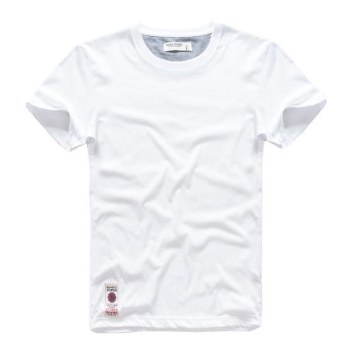 Men's T-shirt Cotton Solid Color t shirt Men Causal O-neck Basic Tshirt Male High Quality Classical Tops