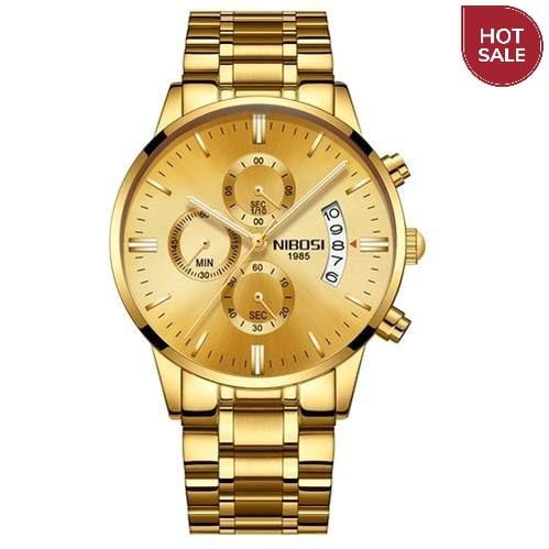 NIBOSI Relogio Masculino Men Watches Luxury Famous Top Brand Men's Fashion Casual Dress Watch Military Quartz Wristwatches Saat