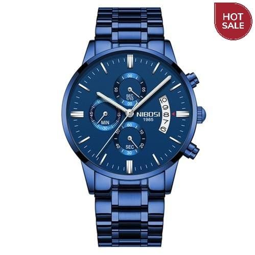 NIBOSI Relogio Masculino Men Watches Luxury Famous Top Brand Men's Fashion Casual Dress Watch Military Quartz Wristwatches Saat