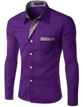 2021 Hot Sale New Fashion Camisa Masculina Long Sleeve Shirt Men Slim fit Design Formal Casual Brand Male Dress Shirt Size M-4XL