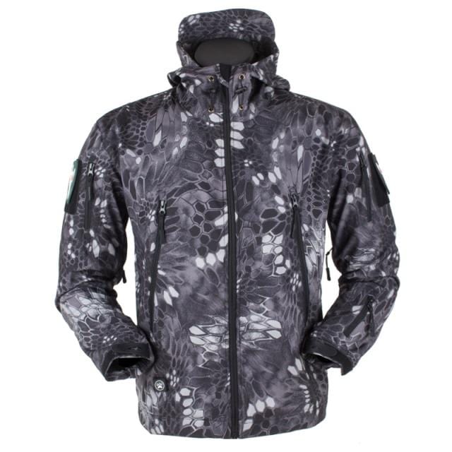 Men's jacket Outdoor Soft Shell Fleece Men's And Women's Windproof Waterproof Breathable And Thermal Three In One Youth Hooded