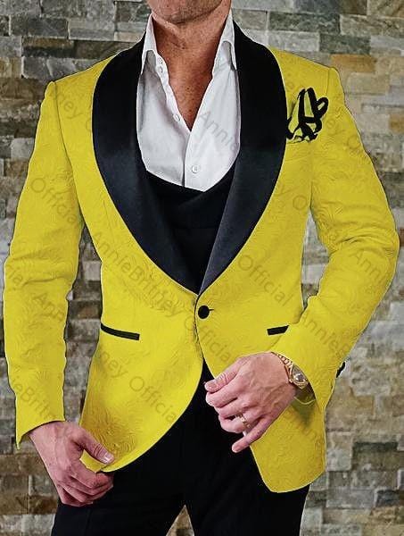 2021 Dimensiune personalizată Jacquard Groomsmen alb Mire Smoking șal rever Costume bărbați nunta bal cel mai bun bărbat blazer jachetă cu pantaloni set