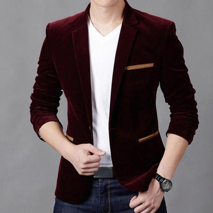 Luxury Men Blazer New 2021 Autumn Fashion Brand High Quality Classic Busines Coat Slim Fit Men Suit Terno Masculino Blazers Men