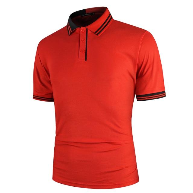 KB 24Color Men Polo Men Shirt Short Sleeve Polo Shirt Contrast Color Polo New Clothing Summer Streetwear Casual Fashion Men tops