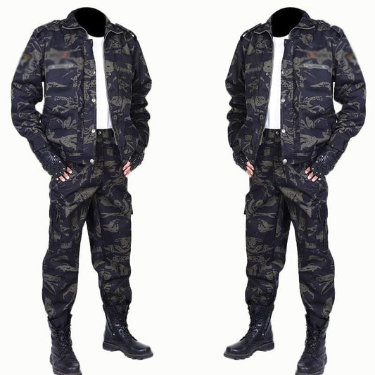 Costum de camuflaj în aer liber de primăvară și toamnă 2021, costum de protecție a muncii pentru bărbați, salopetă rezistentă la uzură pentru sudor