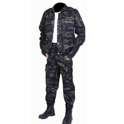 New Spring And Autumn Outdoor Camouflage Suit Men's Labor Protection Suit Welder Wear-resistant Overalls