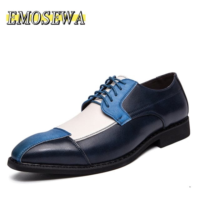 Brand EMOSEWA Dimensiune 38~48 Pantofi de rochie pentru bărbați, în stil brogue, din piele paty, pantofi de nuntă, pantofi pentru bărbați, oxford din piele, pantofi formali