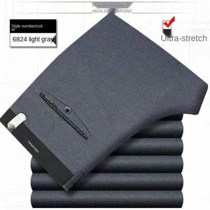 White Black Formal Trousers For Men Summer Thin Business Office Dress Trousers Stretch Wendding Suit Pants Men  New