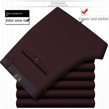 White Black Formal Trousers For Men Summer Thin Business Office Dress Trousers Stretch Wendding Suit Pants Men  New