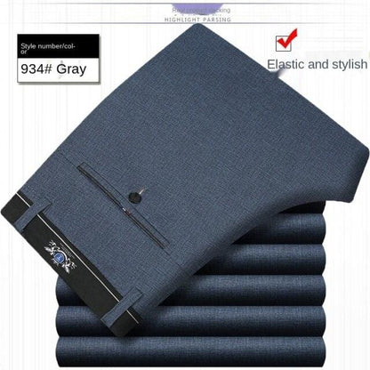 White Black Formal Trousers For Men Summer Thin Business Office Dress Trousers Stretch Wendding Suit Pants Men  New