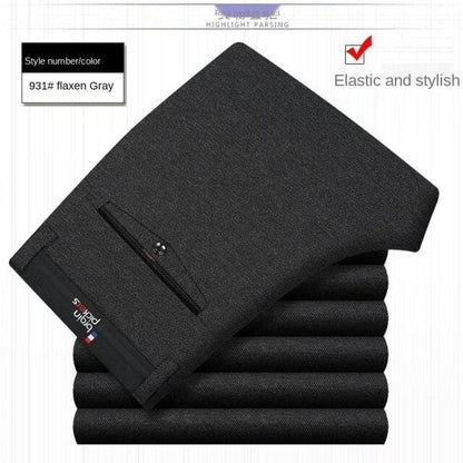 White Black Formal Trousers For Men Summer Thin Business Office Dress Trousers Stretch Wendding Suit Pants Men  New