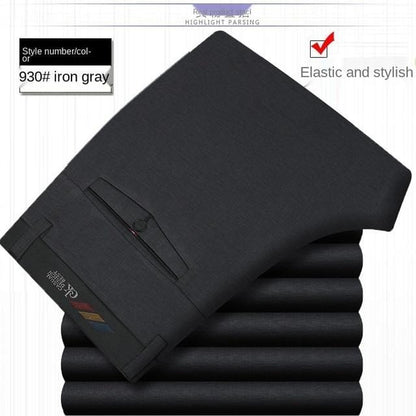 White Black Formal Trousers For Men Summer Thin Business Office Dress Trousers Stretch Wendding Suit Pants Men  New