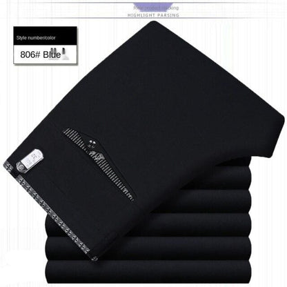 White Black Formal Trousers For Men Summer Thin Business Office Dress Trousers Stretch Wendding Suit Pants Men  New