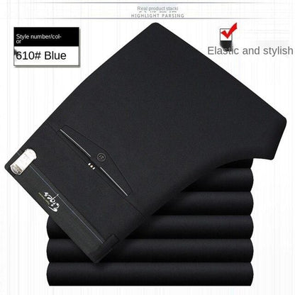 White Black Formal Trousers For Men Summer Thin Business Office Dress Trousers Stretch Wendding Suit Pants Men  New