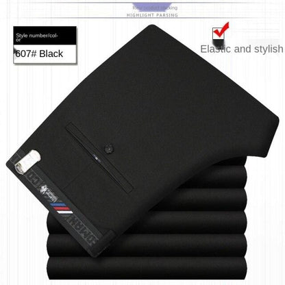 White Black Formal Trousers For Men Summer Thin Business Office Dress Trousers Stretch Wendding Suit Pants Men  New