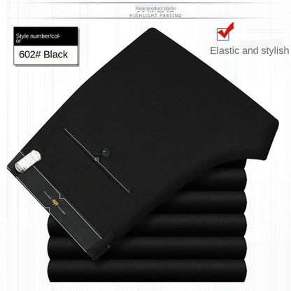 White Black Formal Trousers For Men Summer Thin Business Office Dress Trousers Stretch Wendding Suit Pants Men  New