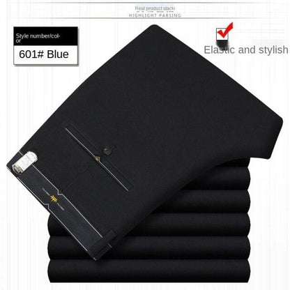 White Black Formal Trousers For Men Summer Thin Business Office Dress Trousers Stretch Wendding Suit Pants Men  New