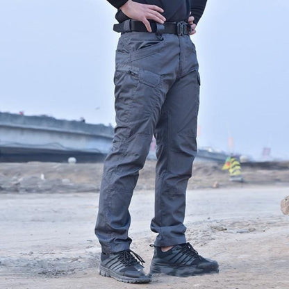 Men Waterproof Cargo Pants Elastic Multiple Pockets Male Trousers Outdoor Joggers Pant Plus Pants Men