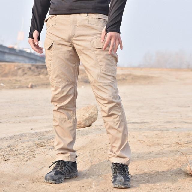 Men Waterproof Cargo Pants Elastic Multiple Pockets Male Trousers Outdoor Joggers Pant Plus Pants Men