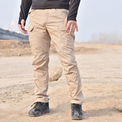Men Waterproof Cargo Pants Elastic Multiple Pockets Male Trousers Outdoor Joggers Pant Plus Pants Men