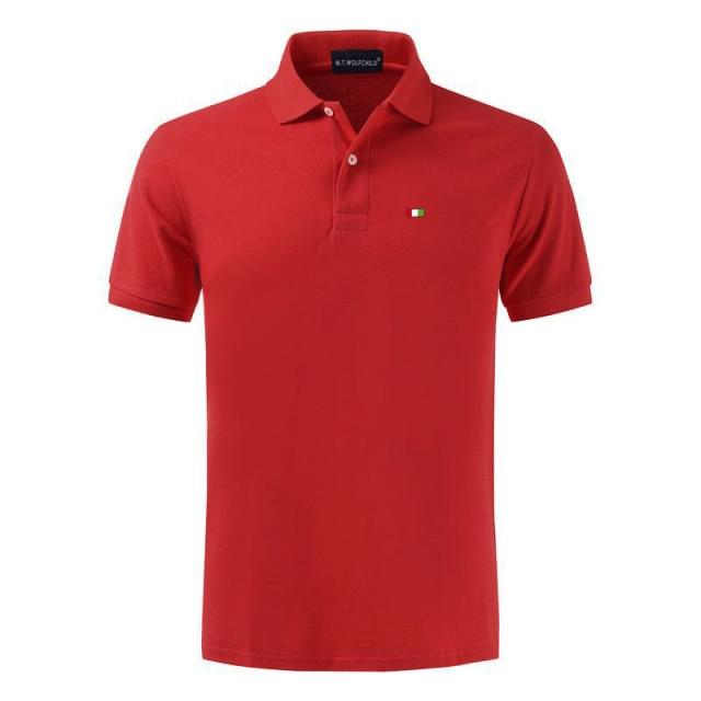 Top Quality 2020 New Solid Color Mens Polos Shirts 100% Cotton Short Sleeve Casual Polos Hommes Fashion Summer Lapel Male tops