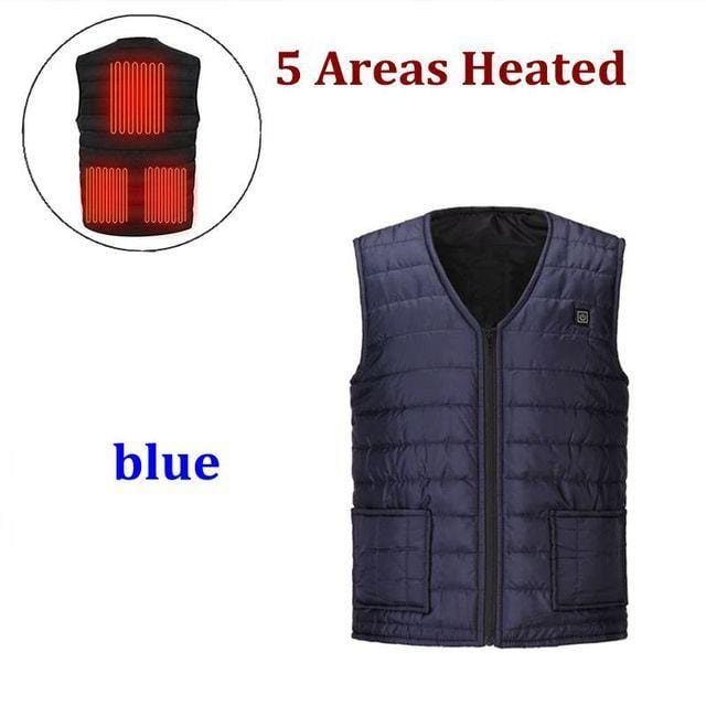 Men Autumn winter Smart heating Cotton Vest USB Infrared Electric Heating Vest Women Outdoor Flexible Thermal Winter Warm Jacket