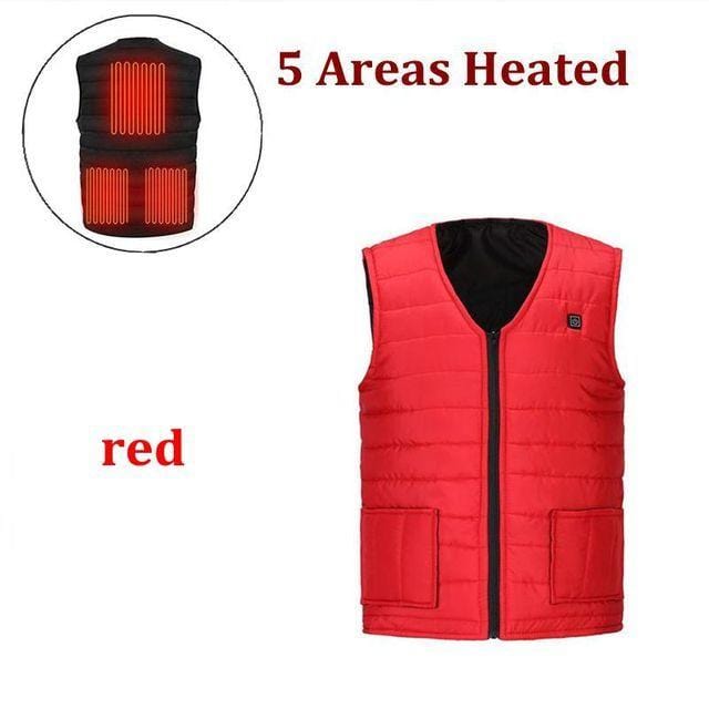 Men Autumn winter Smart heating Cotton Vest USB Infrared Electric Heating Vest Women Outdoor Flexible Thermal Winter Warm Jacket