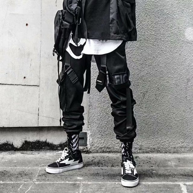 Joggeri Pantaloni cargo pentru bărbați Casual Hip Hop Hit Color Buzunar Pantaloni pentru bărbați Pantaloni de sport Streetwear Panglici Pantaloni Techwear