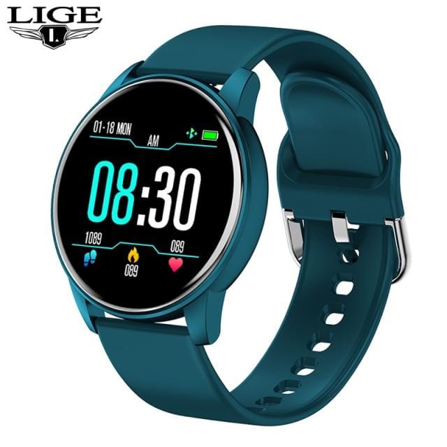 LIGE 2021 Fashion Smart Watch Ladies Heart Rate Blood Pressure Multifunctional Sport Watch Men Woman Waterproof Smartwatch Women