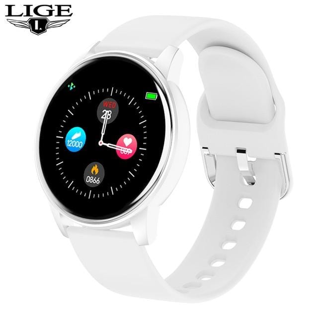 LIGE 2021 Fashion Smart Watch Ladies Heart Rate Blood Pressure Multifunctional Sport Watch Men Woman Waterproof Smartwatch Women