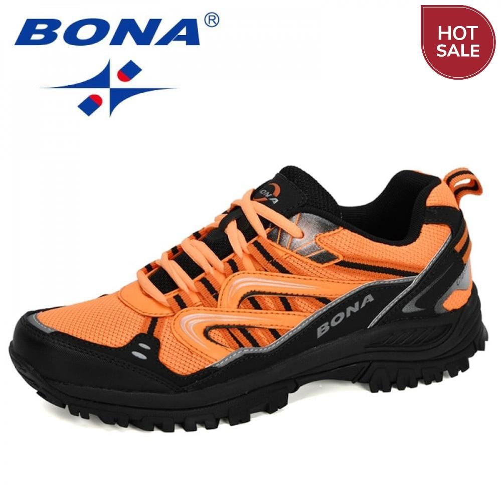 BONA 2020 New Designers Popular Sneakers Hiking Shoes Men Outdoor Trekking Shoes Man Tourism Camping Sports Hunting Shoes Trendy