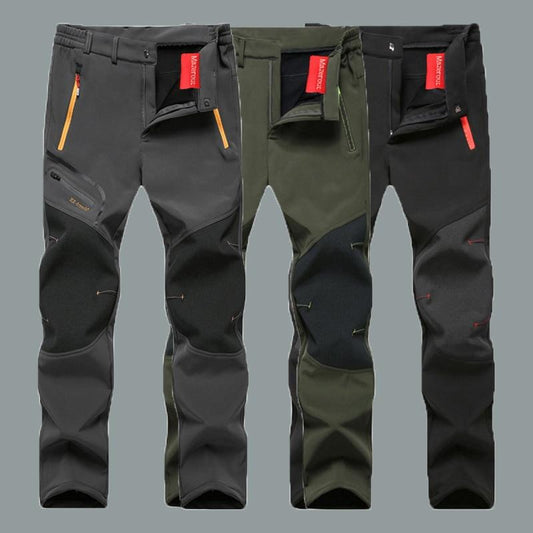 L-6XL Camping Climbing Fishing Trekking Hiking Men Summer Winter Fleece Quick dry Waterproof Breathable Pant Sport Trousers