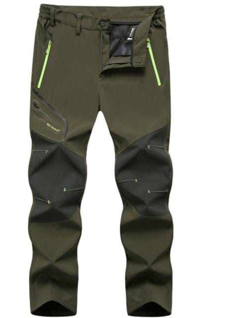 L-6XL Camping Climbing Fishing Trekking Hiking Men Summer Winter Fleece Quick dry Waterproof Breathable Pant Sport Trousers