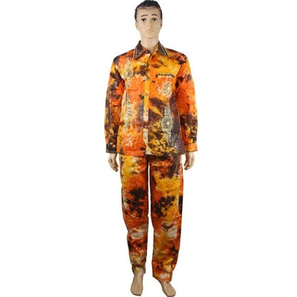 MD African Men Clothes Long Sleeves Tops Pants Suit Traditional African Men Clothing South Africa Bazin Riche Dashiki Shirt 2021