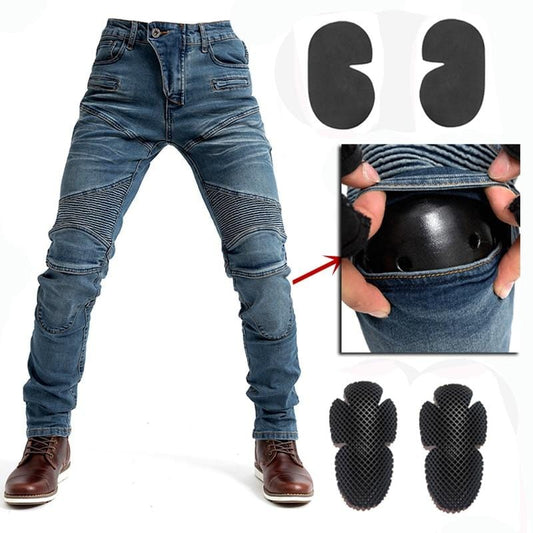 2021 New Design Motorcycle Pants Men Moto Jeans Protective Gear Riding Touring Motorbike Trousers 718 Motocross Pants with Prote