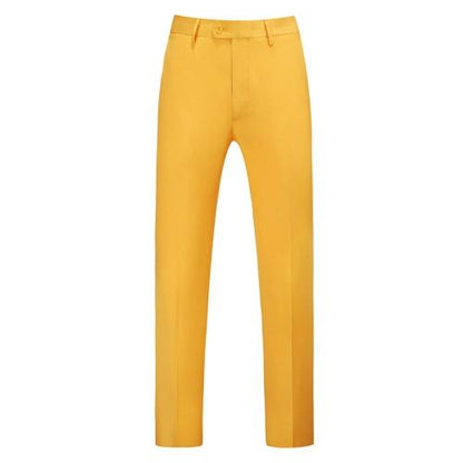 YASUGUOJI Mens Pure Color Business Occupation Slim Fit Dress Office Trousers Mens Dress Formal Suit Pants Casual For Men