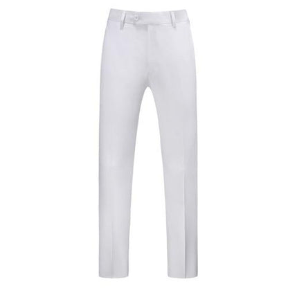 YASUGUOJI Mens Pure Color Business Occupation Slim Fit Dress Office Trousers Mens Dress Formal Suit Pants Casual For Men