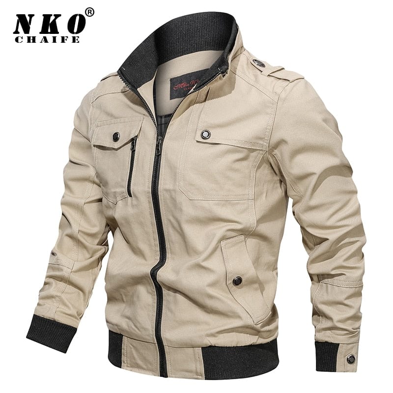 2021 Spring Autumn New Jacket Men Fashion Slim Bomber Windbreaker Jackets Coat Men&#39;s Clothing Tactics Military Casual Jacket Men