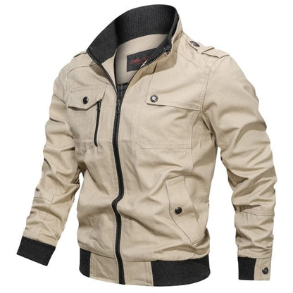 Spring Autumn New Jacket Men Fashion Slim Bomber Windbreaker Jackets Coat Men's Clothing Tactics Military Casual Jacket Men