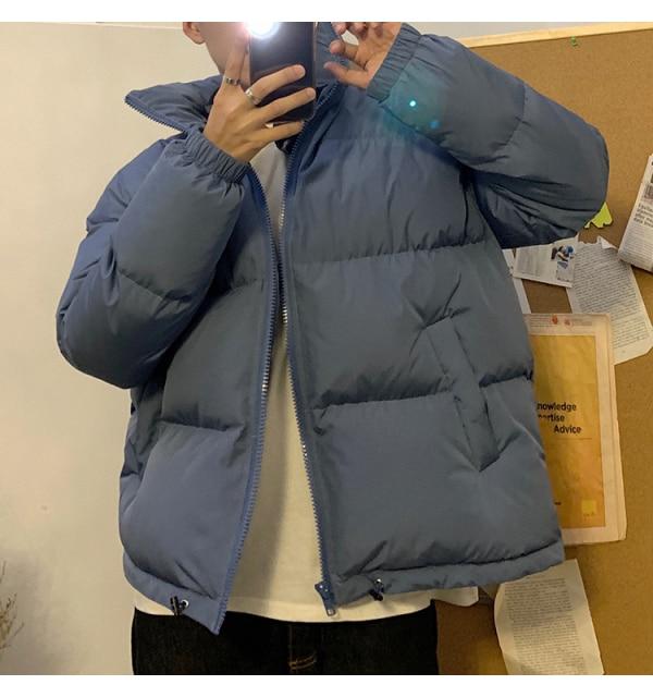 LAPPSTER Men Harajuku Colorful Bubble Coat Winter Jacket 2021 Mens Streetwear Hip Hop Parka Korean Black Clothes Puffer Jackets