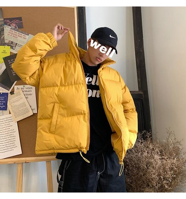 LAPPSTER Men Harajuku Colorful Bubble Coat Winter Jacket 2021 Mens Streetwear Hip Hop Parka Korean Black Clothes Puffer Jackets