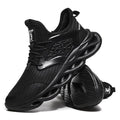 New men shoes casual lightweight blade running shoes shockproof lace up breathable sneakers height increase walking gym shoes