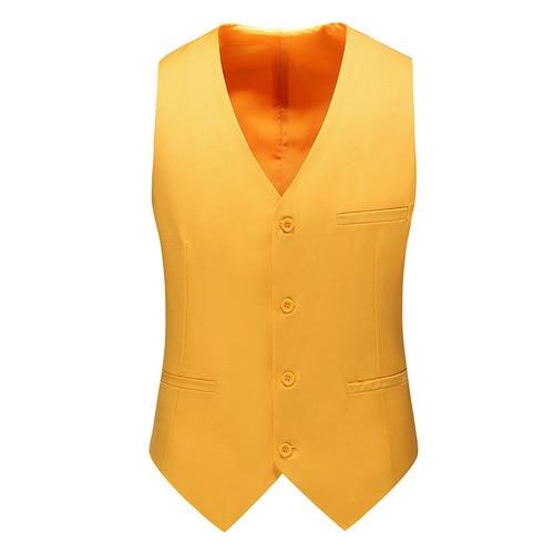 YASUGUOJI New Wedding Dress High-quality Men's Fashion Design Suit Vest Plus Size Men's Business Casual Suit Vest